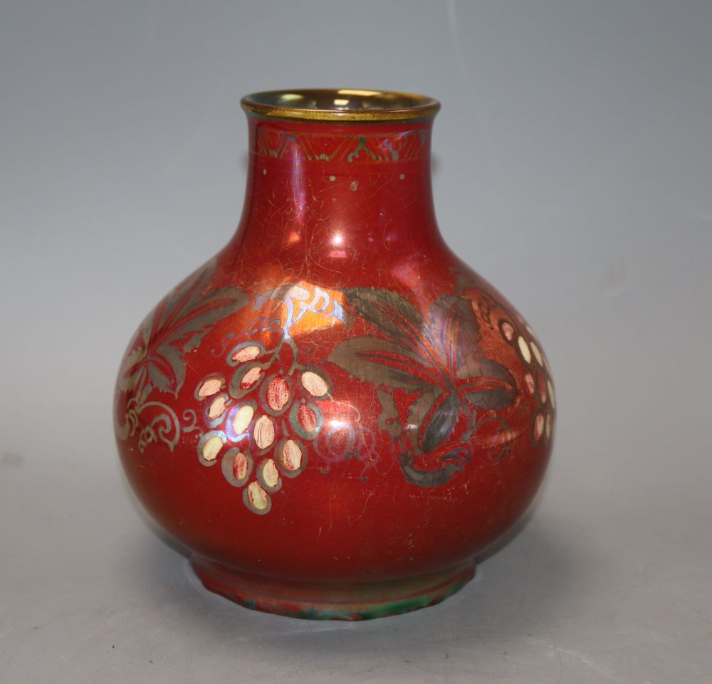 A Pilkingtons Royal Lancastrian lustre vase, by W.S. Mycock, height 17cm